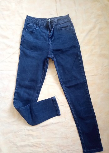 yüksek bel dar paça likralı kot pantolon - Görsel 2