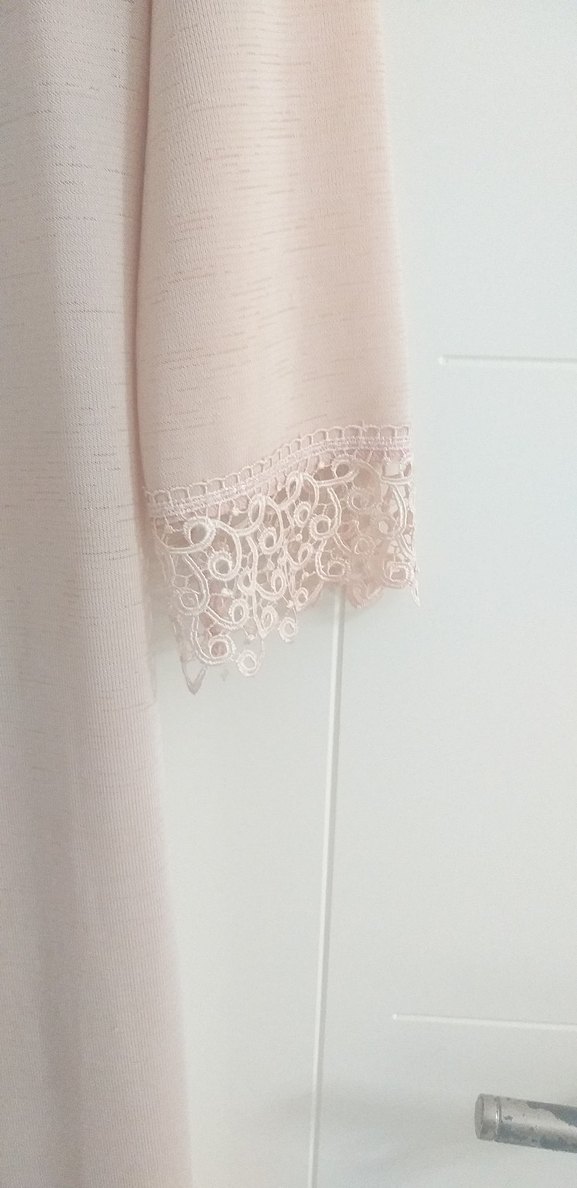 Nakış Detaylı Uzun Bej Kadın Sabahlık - Görsel 5