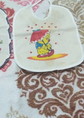 Renkli Baskılı Bebek Önlüğü - Görsel 5