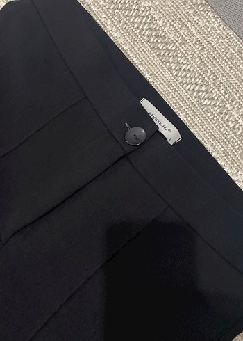 Siyah İspanyol Kumaş Kadın Pantolon - Görsel 2