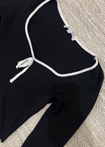 Siyah Triko Uzun Kollu Bluz - Görsel 2