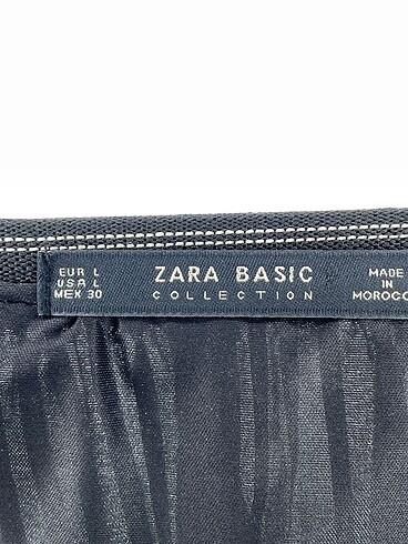 l Beden siyah Renk Zara Midi Etek %70 İndirimli.