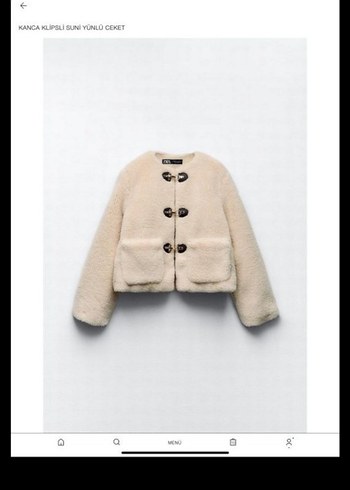 Zara teddy ceket