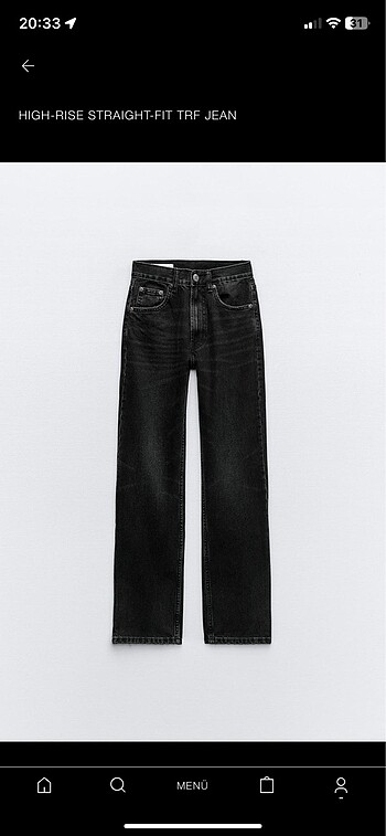 zara straight jean