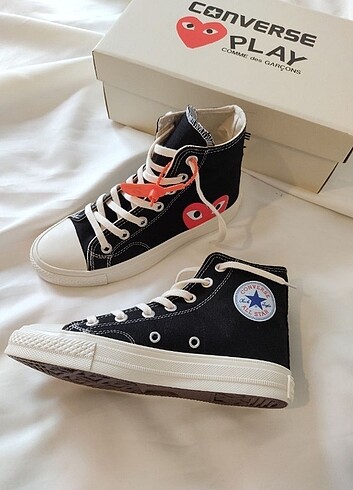 40 Beden siyah Renk Converse Play