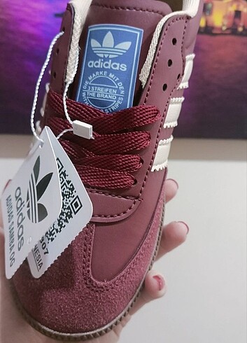 37 Beden bordo Renk Adidas Samba