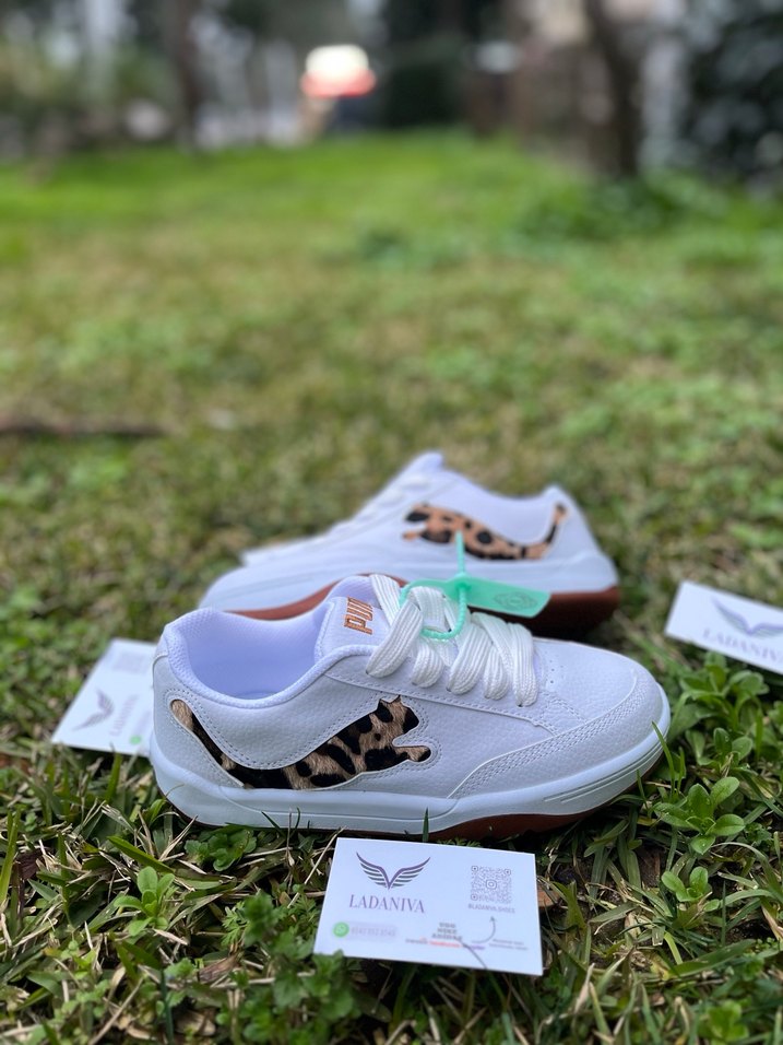 Puma Leopar desenli spor ayakkabı - Görsel 5