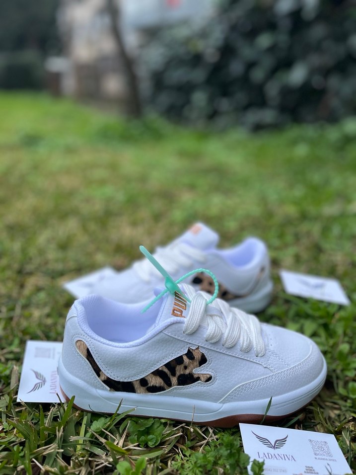 Puma Leopar desenli spor ayakkabı - Görsel 4