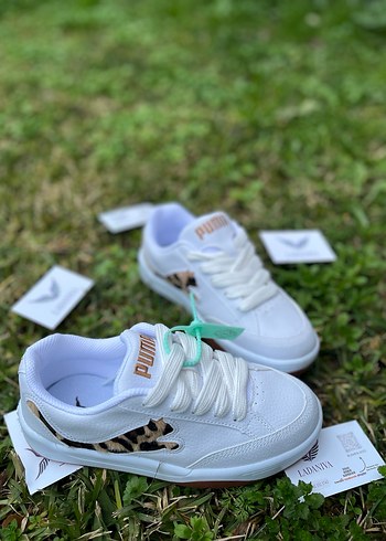 Puma Kadın Beyaz Leopar Desenli Spor Ayakkabı - Görsel 3