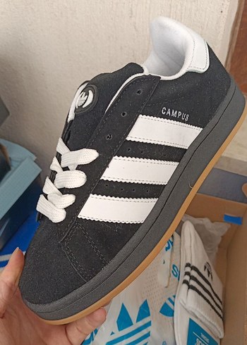 39 Beden siyah Renk Adidas Campus