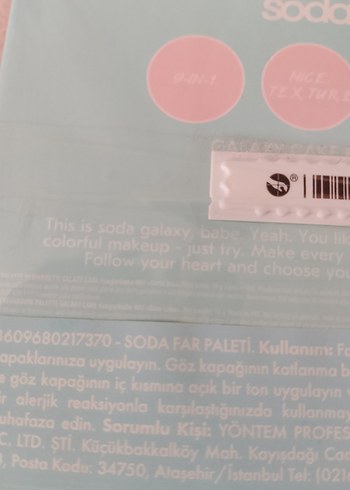 Beden Renk soda far paleti