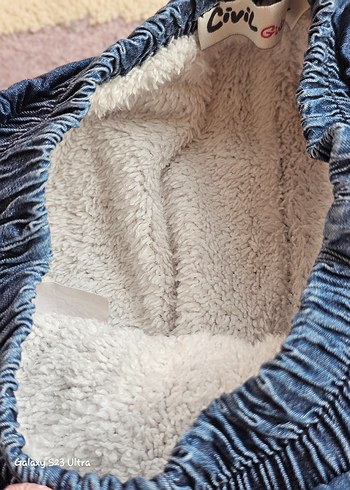 Mavi Bol Kesim Kot Pantolon - Görsel 3