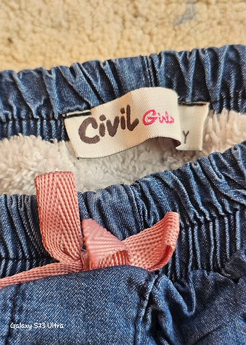 Mavi Bol Kesim Kot Pantolon - Görsel 4