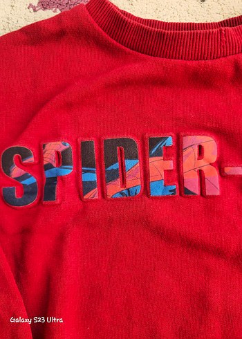 Erkek Çocuk Kırmızı Örme Sweatshirt - Görsel 2