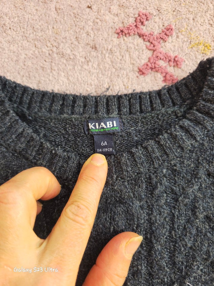 Erkek Çocuk Kırmızı Örme Sweatshirt - Görsel 4