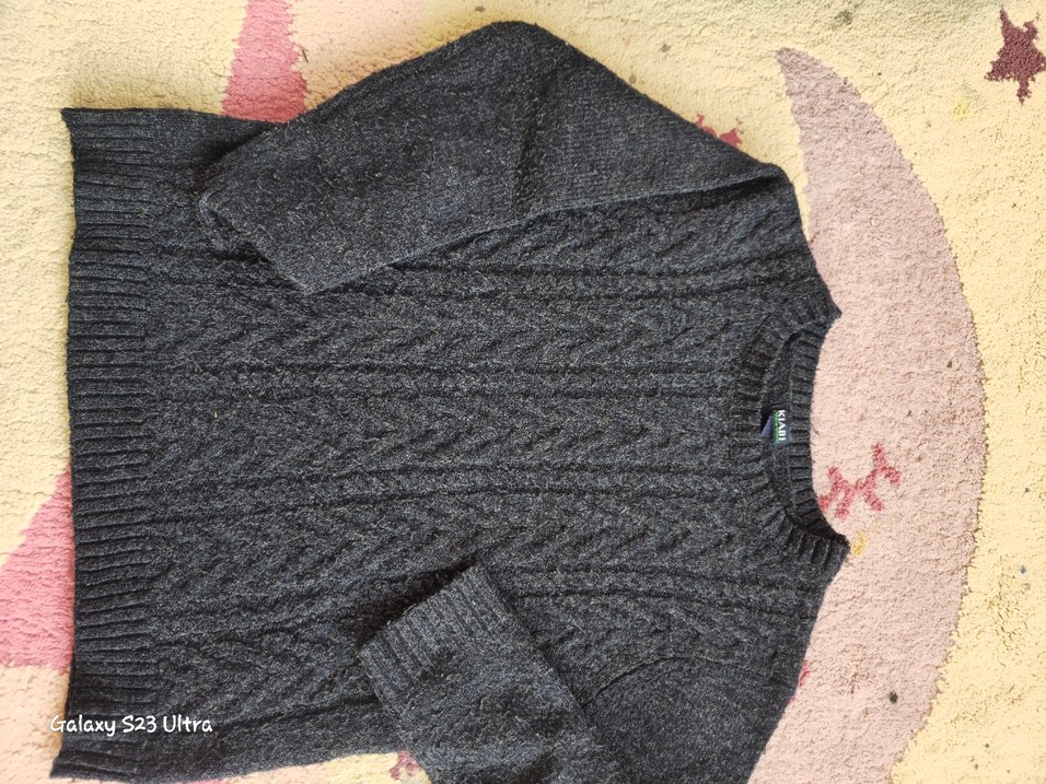 Erkek Çocuk Kırmızı Örme Sweatshirt - Görsel 5