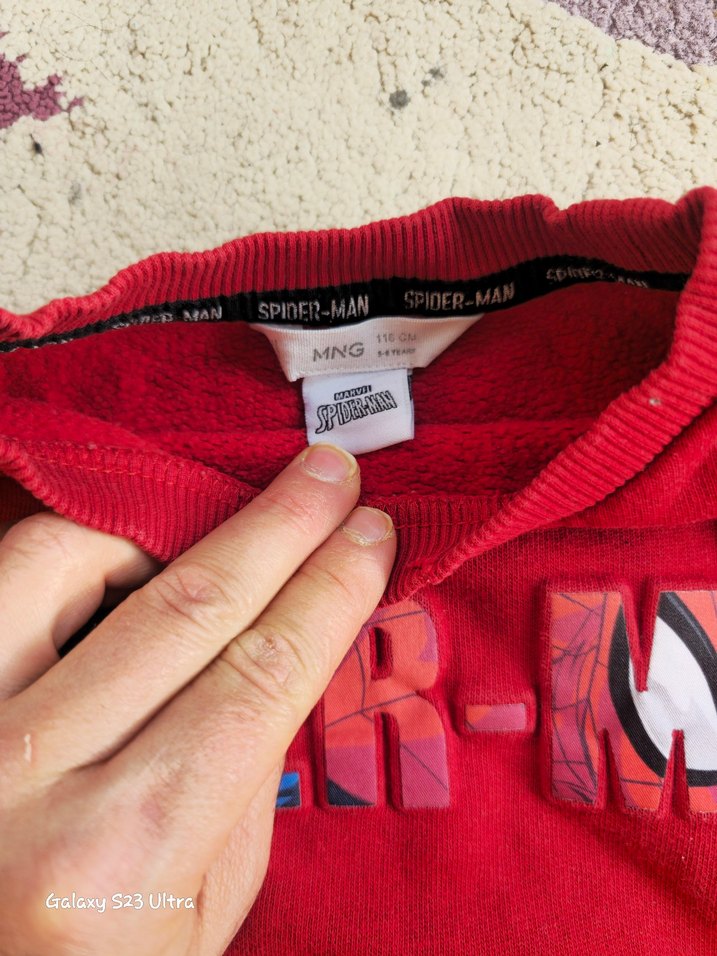 Erkek Çocuk Kırmızı Örme Sweatshirt - Görsel 3