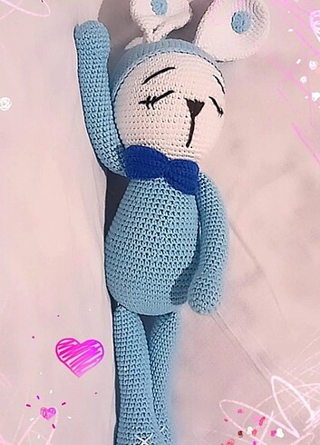  Amigurumi uykucu tavşan zoe 