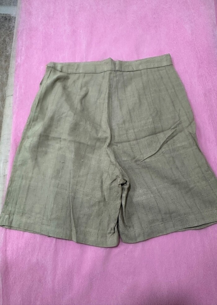 Keten şort etek - Görsel 2