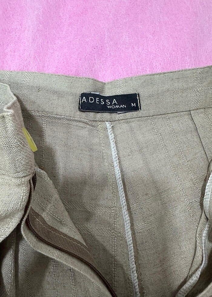 Keten şort etek - Görsel 4