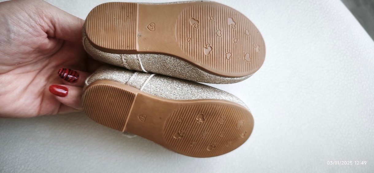 sarı Gold simli Babet - Görsel 3