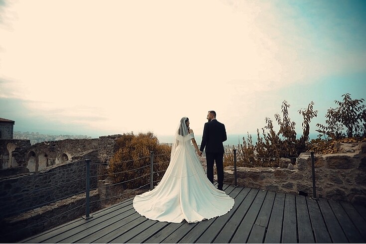 l Beden beyaz Renk Aysira gelinlik