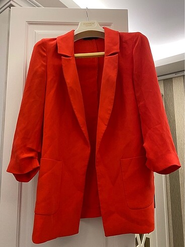 Turuncu blazer ceket