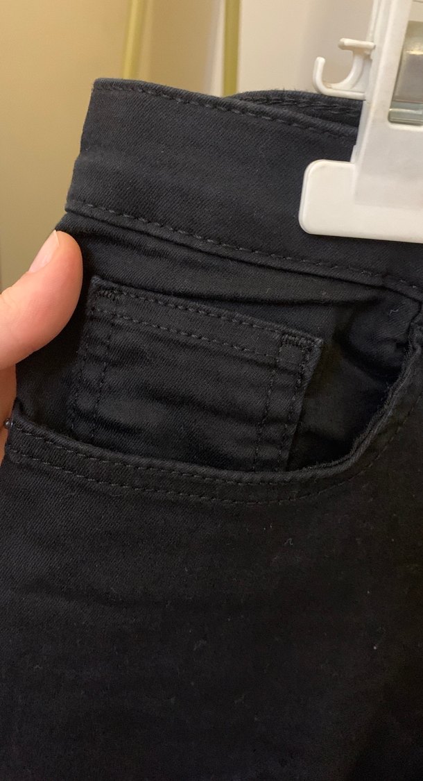 Siyah Erkek Normal Kesim Denim Pantolon - Görsel 4