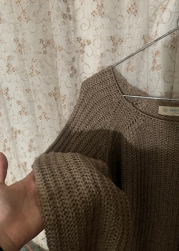 Bej Örgü Kadın Kazak - Görsel 2