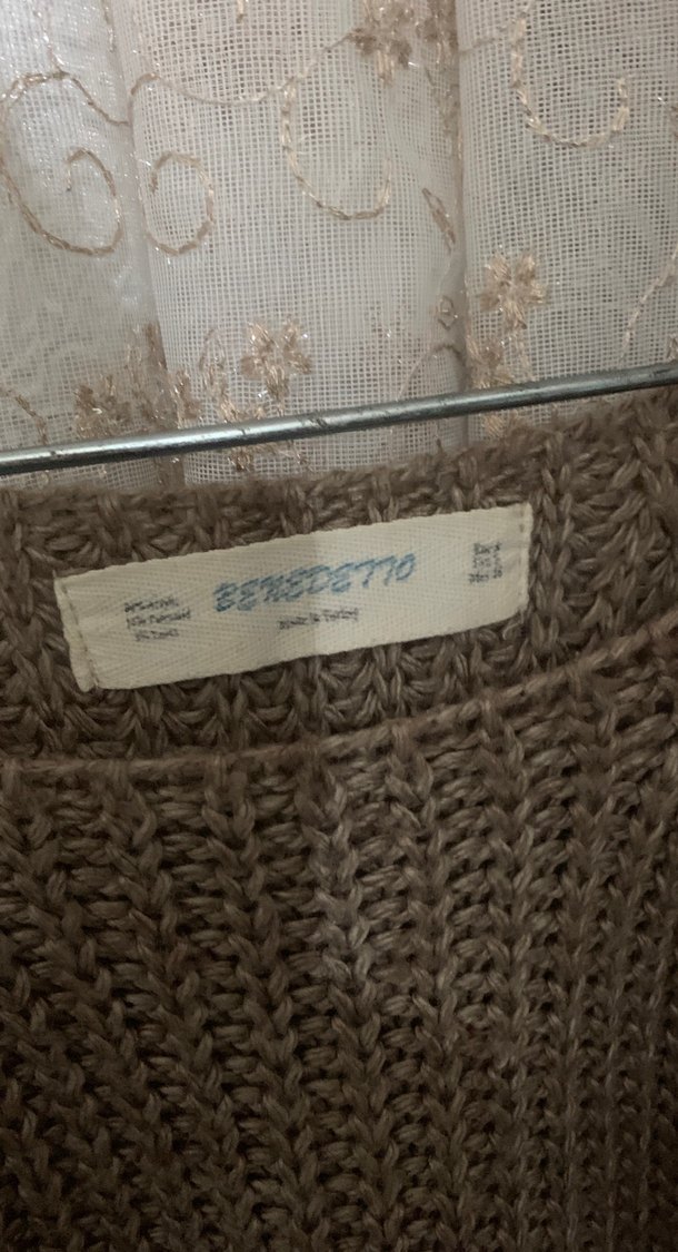 Bej Örgü Kadın Kazak - Görsel 3