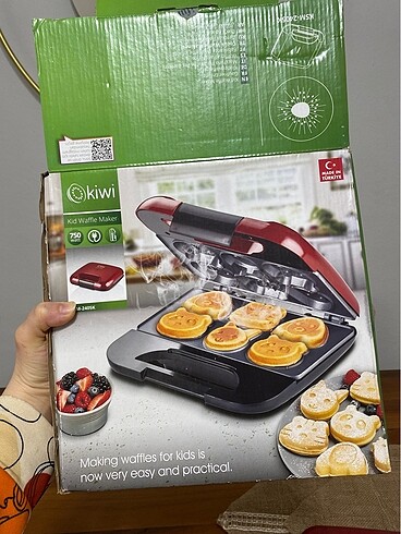 Kiwi waffle çocuk makinesi