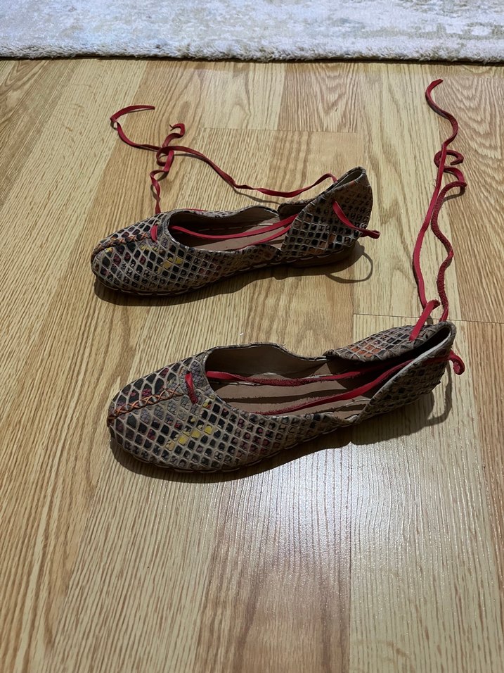 Yılan derisi desen hakiki deri yemeni - Görsel 4