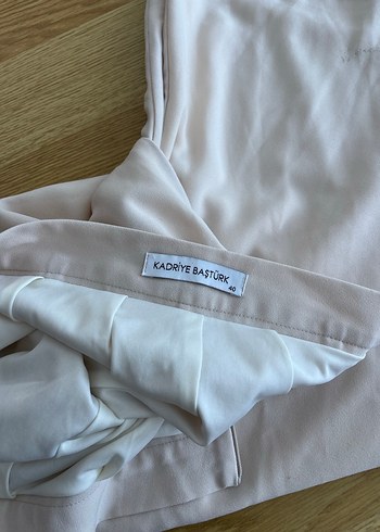 Krem Keten Kadın pantolon - Görsel 4