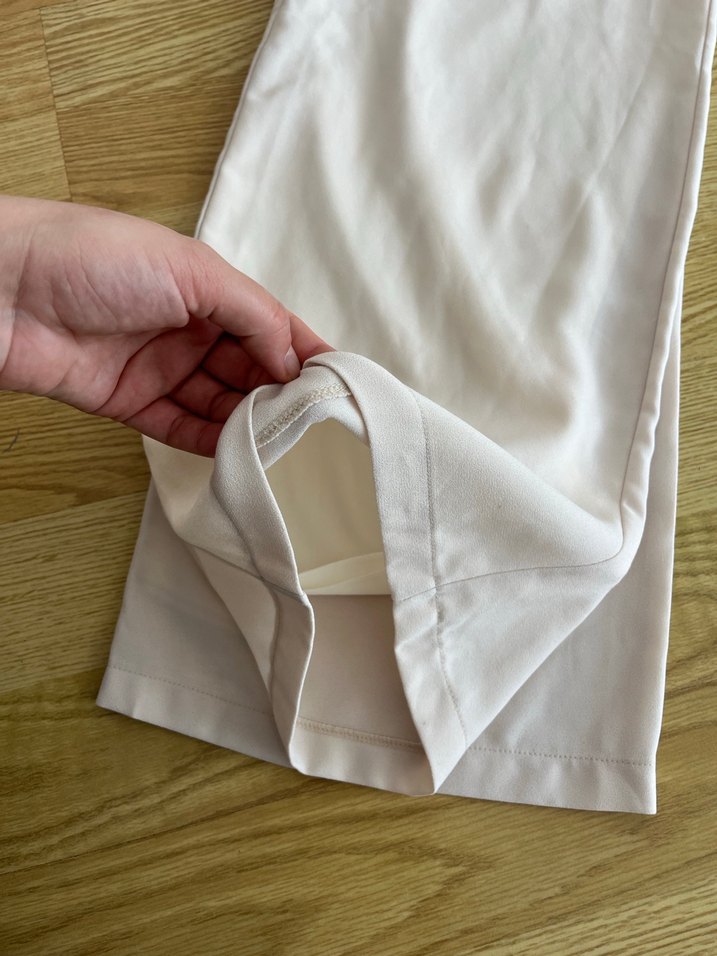 Krem Keten Kadın pantolon - Görsel 2