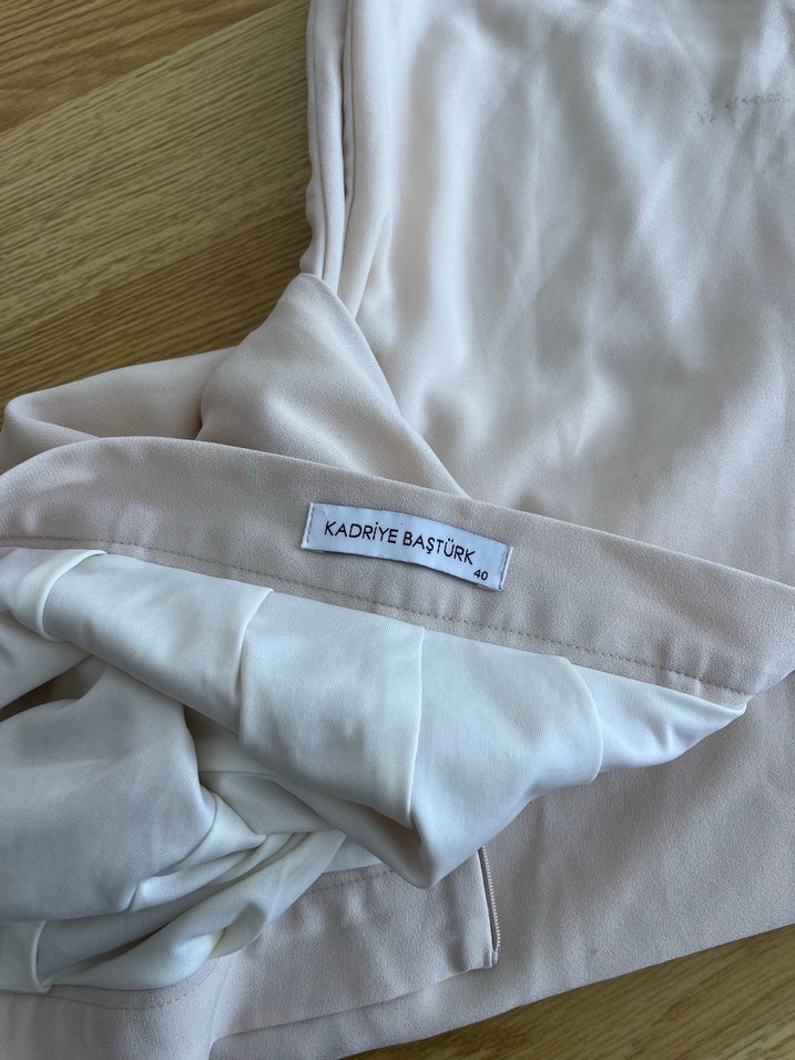 Krem Keten Kadın pantolon - Görsel 4