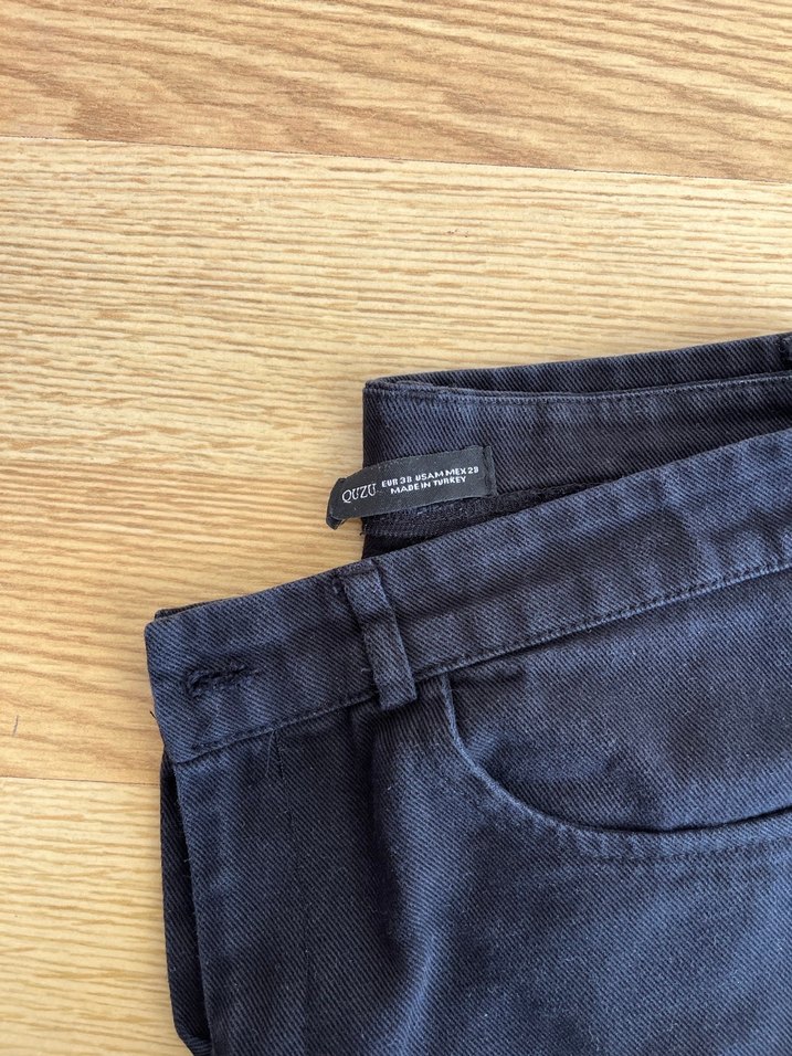 Siyah mom jean - Görsel 3