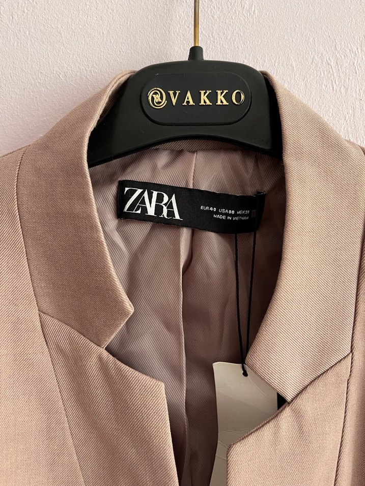 Bej Kadın  Blazer Ceket - Görsel 3