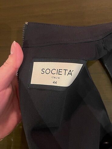 l Beden siyah Renk SOCIETA DERİ ELBİSE