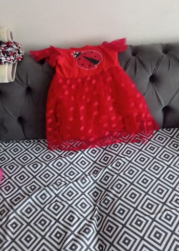 kırmızı harika şık bir elbise - Görsel 3