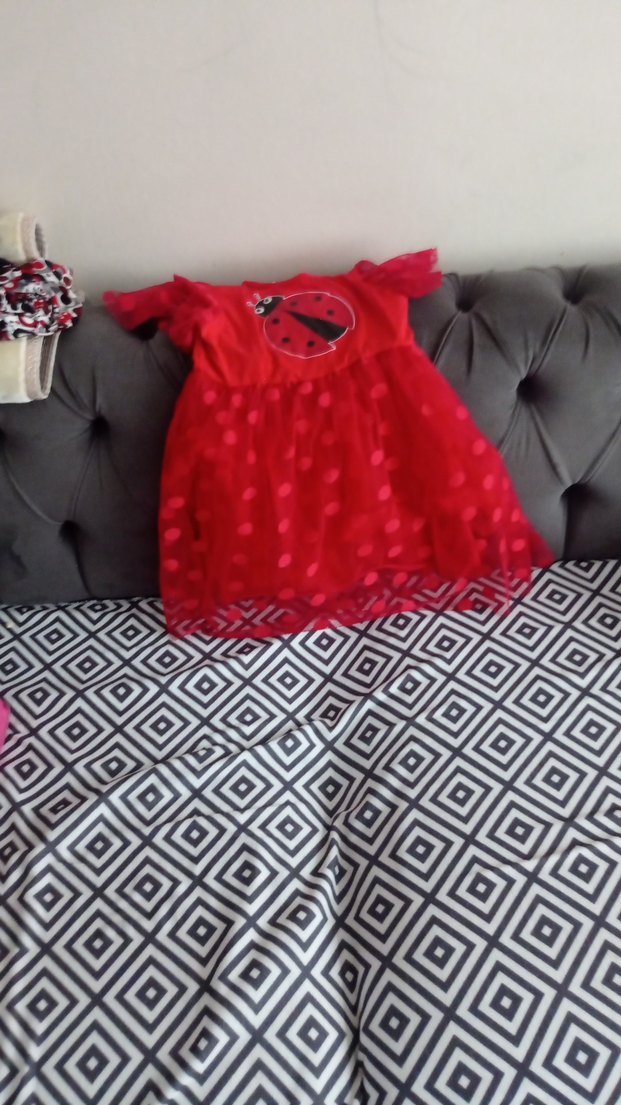 kırmızı harika şık bir elbise - Görsel 3