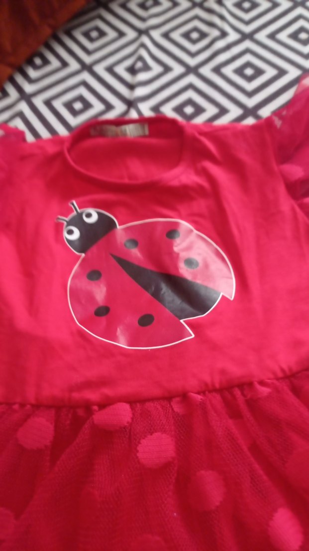 kırmızı harika şık bir elbise - Görsel 2