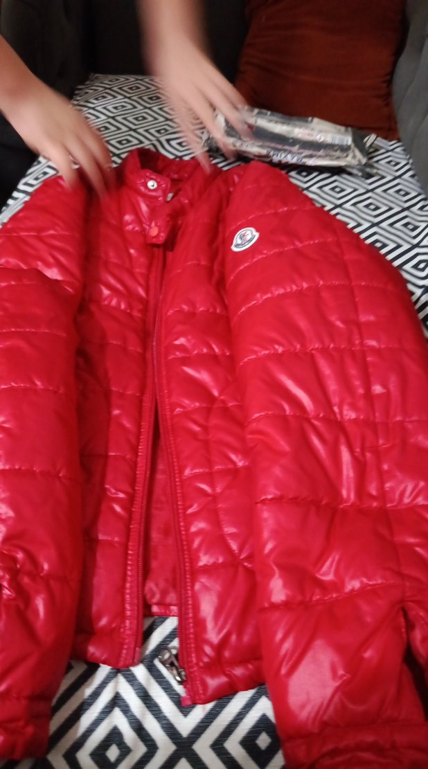 Kırmızı Parlak erkek mont yenii - Görsel 3
