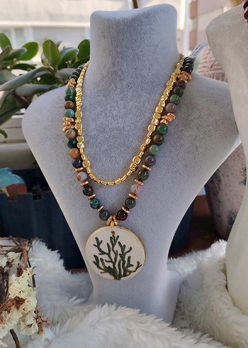 Bohem Mini Boncuklu Kadın Kolye - Görsel 2