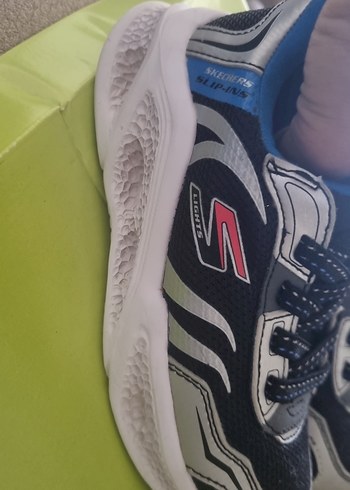 27 Beden Skechers Erkek Çocuk Gri Spor Ayakkabı