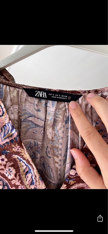 Zara Zara saten gömlek