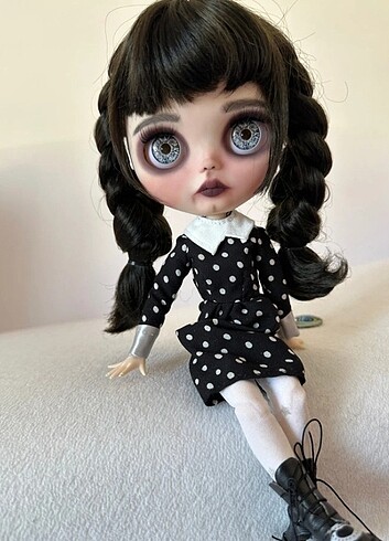 Wednesday özelleştirilmiş blythe bebek