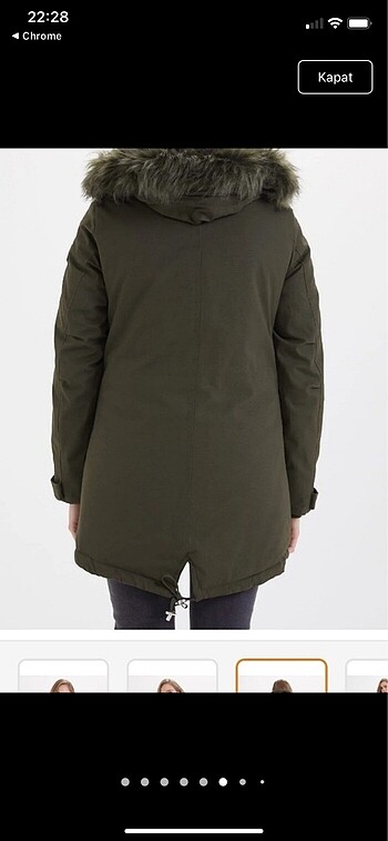 Kalın parka mont - Görsel 5