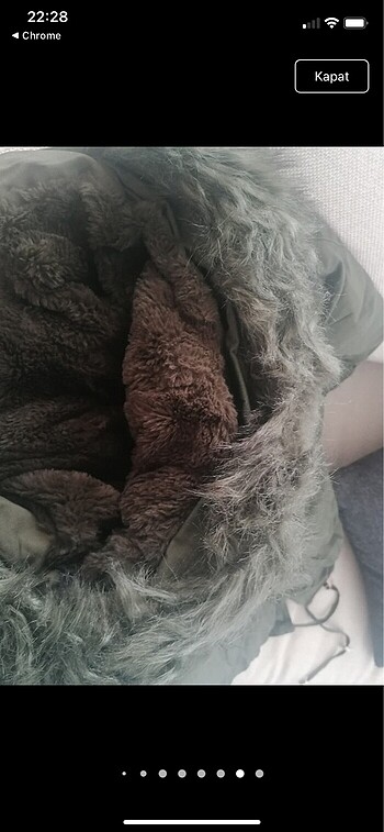 Kalın parka mont - Görsel 8