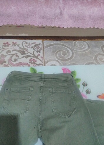 Mango Üç tane orjinal marka dar kesim düşük bel pantolon