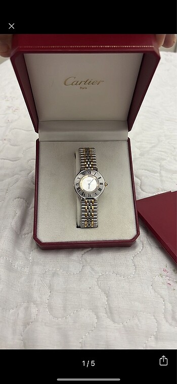 Cartier orijinal tertemiz saat